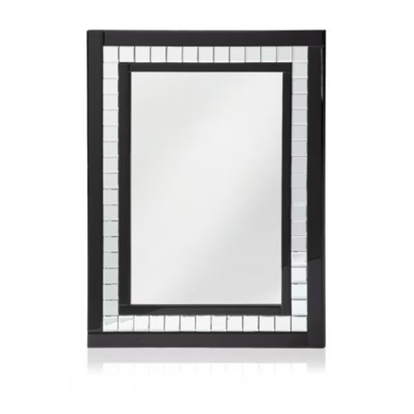 MR102 Crystal Glass Square Wall Mirror, Jensendistributionservices, Mfr#: MI837134